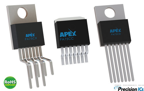 Apex Microtechnology's PA75, a 1.1 MHz, 40V Low Cost Power Amplifier