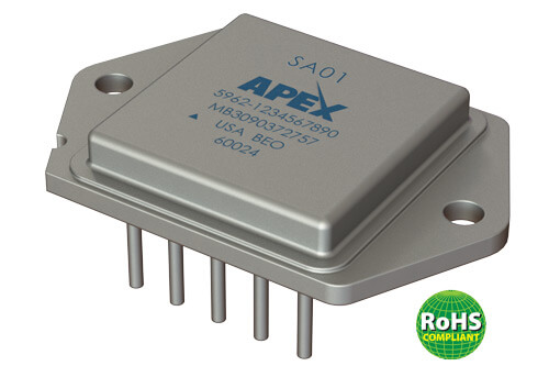 Apex Microtechnology's SA01, a 20 A, 100 V PWM amplifier with programmable current limit