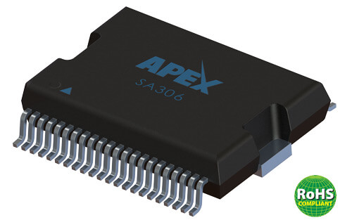 Apex Microtechnology's SA306, a 60 V, 8 A Low cost PWM Brushless Motor Driver IC